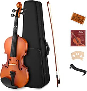 Eastar EVA-2 4/4 Violin Set Full Size Fiddle for Kids Beginners Students with Hard Case