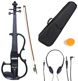 Cecilio 4/4CEVN-2BK Solid Wood Electric/Silent Violin